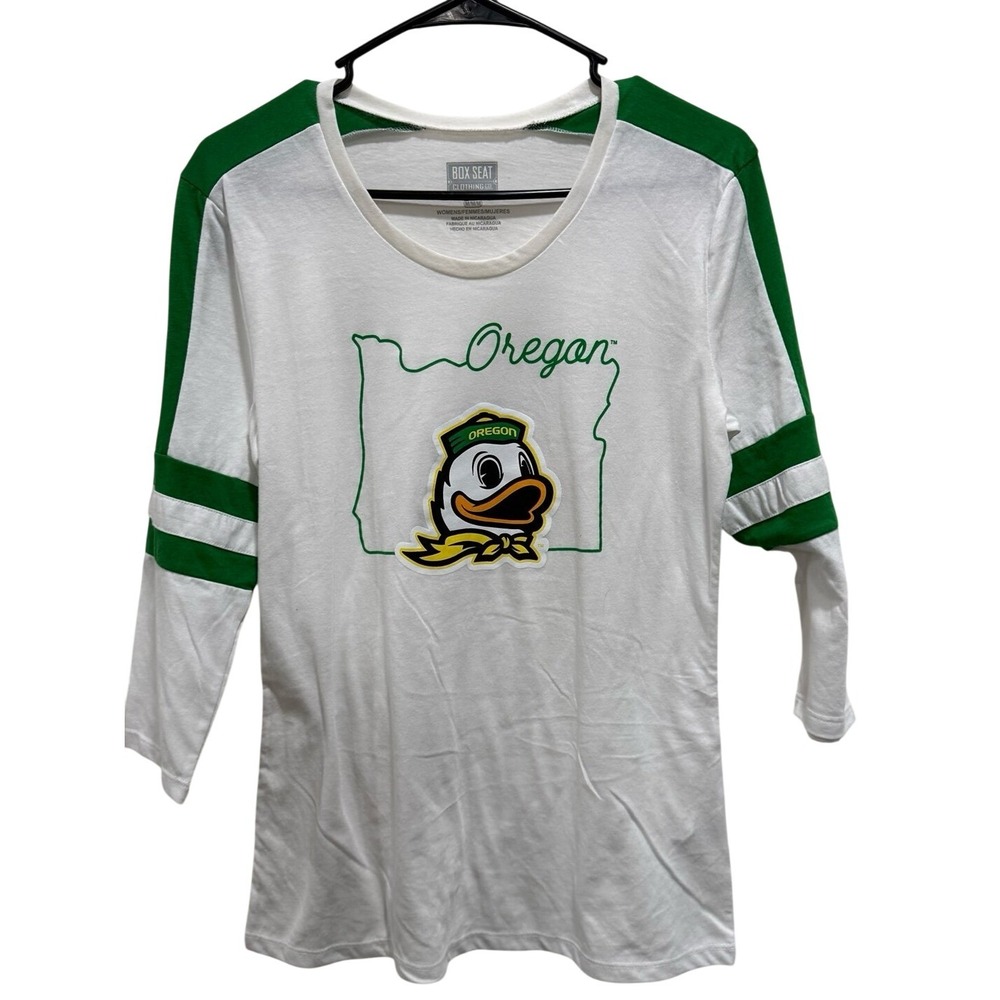 Oregon Ducks Women's 3/4 Sleeve Shirt Medium‎